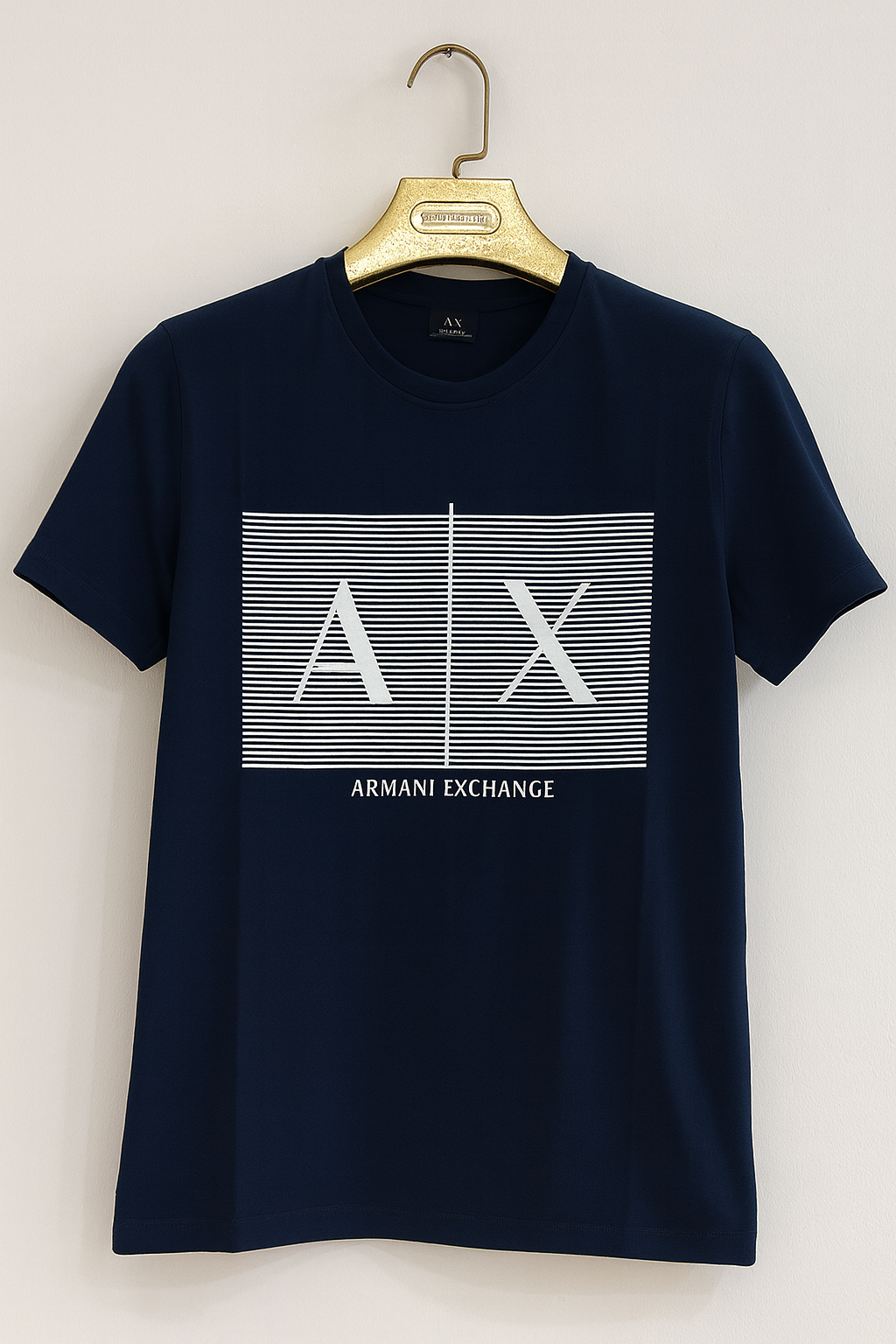 Men’s Premium Graphic Logo Print Round-Neck T-Shirt