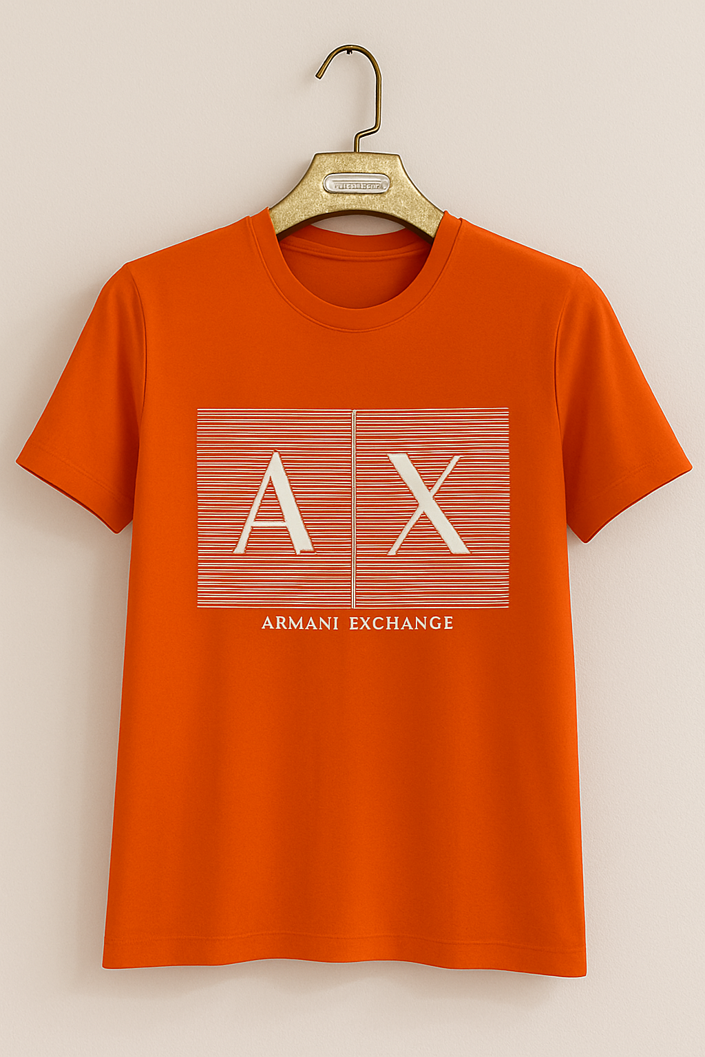 Men’s Premium Graphic Logo Print Round-Neck T-Shirt