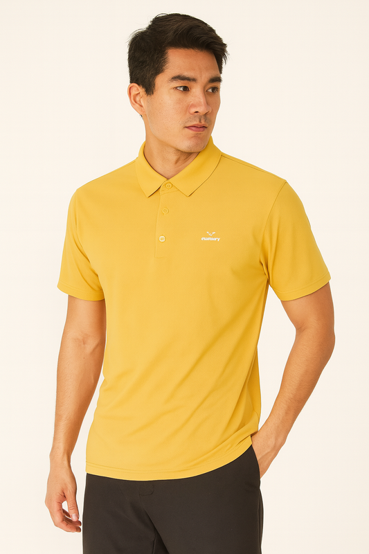 Men’s Solid Yalow Polo T-Shirt