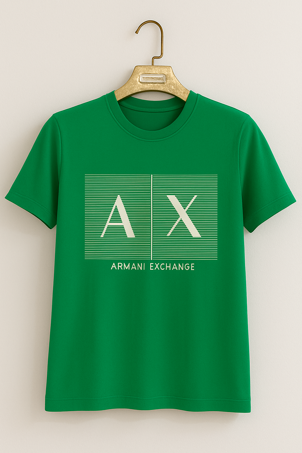 Men’s Premium Graphic Logo Print Round-Neck T-Shirt